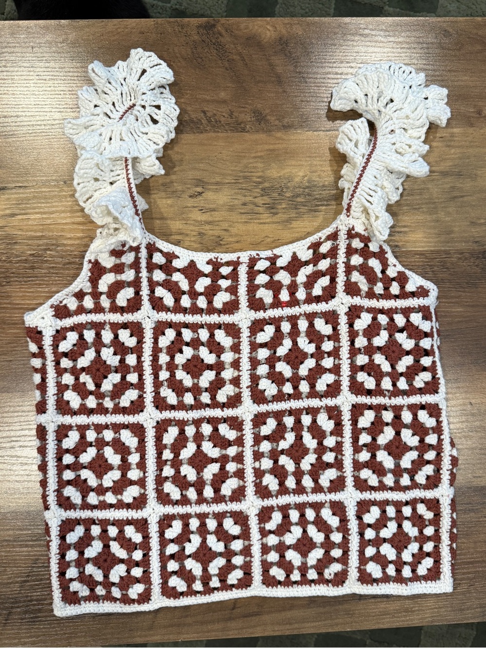 Marine Layer Crochet Square Top